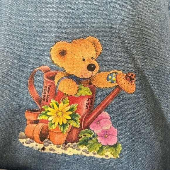 Vintage paper beard ladies chambray large button down 100% cotton - Picture 4 of 11